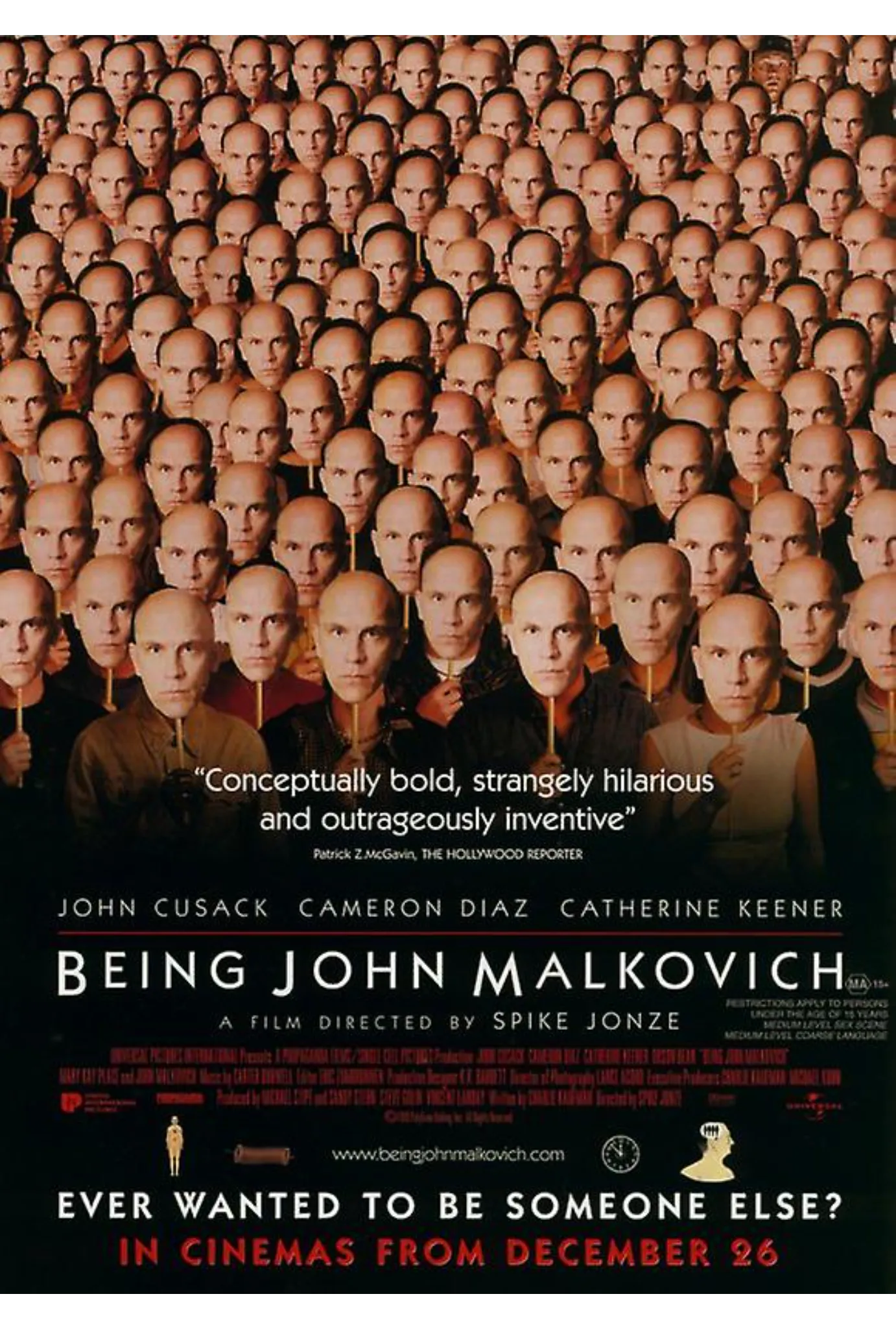 Being John Malkovich movie poster
