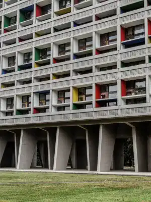 Façade de l'unité d'habitation de Briey