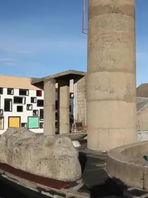 Toit de l'unité d'habitation de Rezé
